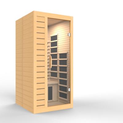 China Global supply of computer control panel relax outdoor solid wood digital control sauna room for sale