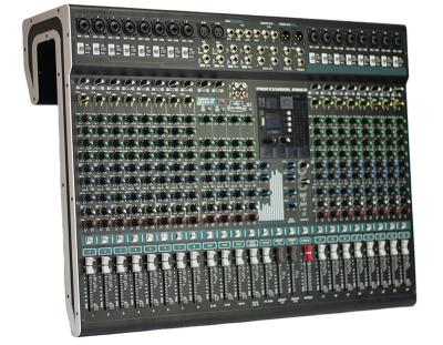 China GAX-MX24 Professional Metal+plastic 24 Channel DJ DSP Digital 24 Channel Sound Sound Mixer Live Audio Console Video for sale