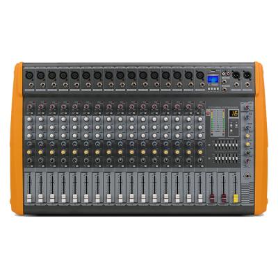 China Good Pricefor Professional Audio Stage Factory Sound Mixer 16 Channel Power Amplifier Mixer Metal+plastic Power Easy Outdoor Performance for sale