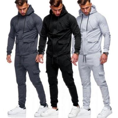 China Mens Sweat Suits Jogger Breathable Tracksuit Set Two Piece 2 Piece Set Joggers Suits for sale