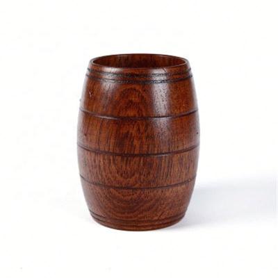 China Reusable Creative Wooden Eco - Friendly Round Beer Mug for sale