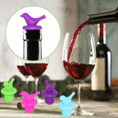 China Seal Reusable Airtight Beverage Bottle Stoppers Reusable Silicone Wine With Handle Top for sale