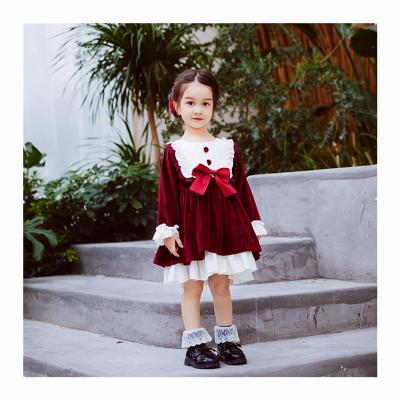 China New Autumn Winter breathable 1 year old baby birthday dresses for 1-6 years old baby princess for sale