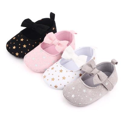 China Baby Walker First Walkers Cotton Prewalker Baby Casual Dress Soft Ballet Shoes Lightweight Arc-knot Shoes for sale