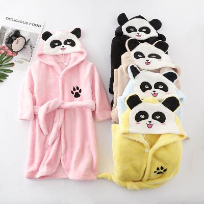 China 100% Animal Kids Nightgowns Cosplay Hoody Flannel Baby Hooded Luxury Breathable Polyester Bathrobes For Kids for sale