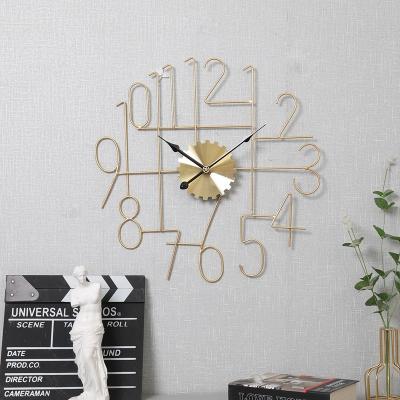 China Modern Clock Wall Quartz 3D Radio Wall Clock For Living Room Home Decor for sale