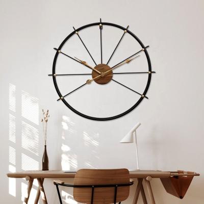 China Creative Radio Amazon Top Selling Fashion Wall Clock Iron Wall Clock Living Room Wall Clock For Home Decor for sale