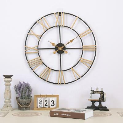 China Metal radio simple creative hotel wall clock style wall bracket home decorative wall clock for sale