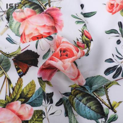 China Sustainable manufacturer of rayon plain dyed rayon challis printed satin fabric for garment for sale