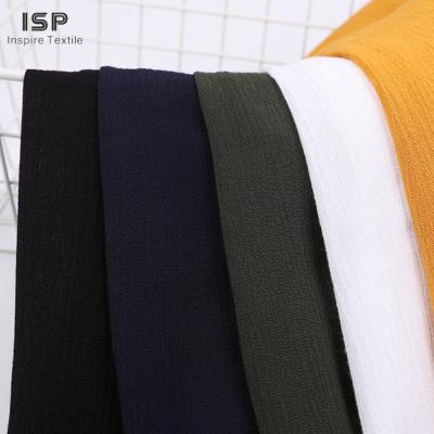 China Viable Most Popular Suppliers Woven Crinkle Rayon Dyed 100% Rayon Spun Fabric For Shirts for sale