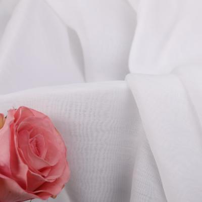 China Keqiao 2020 sustainable new product woven plain dyed nylon white tencel fabric for shirt for sale