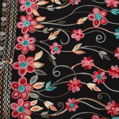 China Good Quality Garments Sustainable Woven Rayon Embroidery Fabrics Price For Dresses for sale