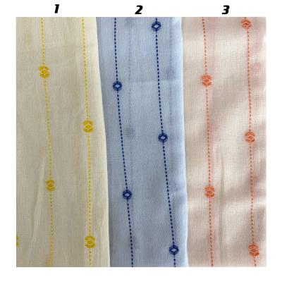 China Sustainable Hot Sale Production 100% Pure Cotton Jacquard Fabric Roll For Garment for sale