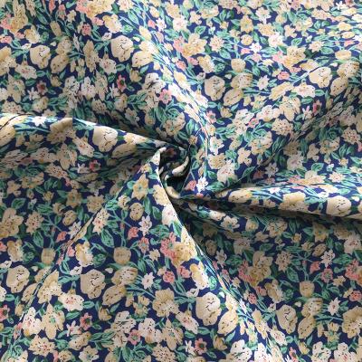 China 2021 New Design Floral Print Fabric Cotton Fabric Breathable Running Lots In Shaoxing For Dress for sale