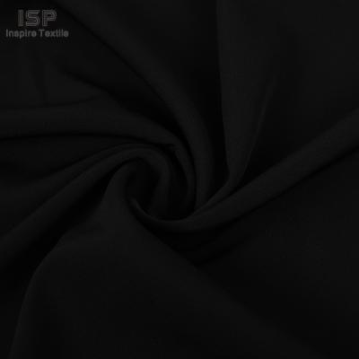 China High quality viable cheap dyed 2%spandex woven black 98%polyester fabric for sale