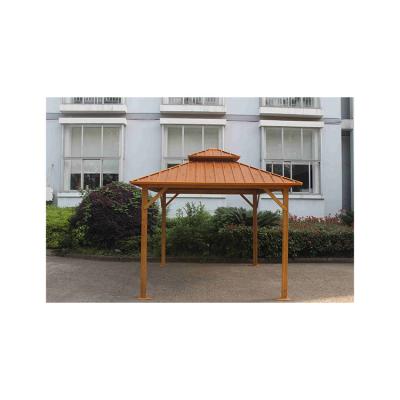 China Aluminum or iron wholesale high quality heavy duty strong metal panel wind gazebo top gazebo for sale