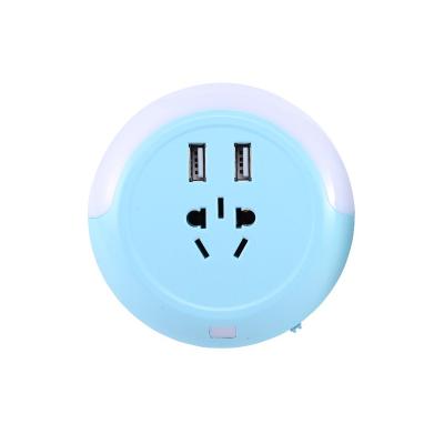 China With Sensor Night Light Function With Sensor Night Light USB Plug Adapter USB Charger for sale