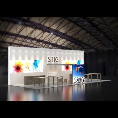 China Trade Show Exhibition Table Trade Show Partition Wall Panel Stands Freestanding Design Booth Display Portable for sale