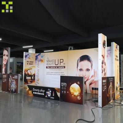 China Wholesale Aluminum/MDF/PVC/Fabric Wall Mounted Aluminum Portable High Quality China Supplier Cool 60*80cm Gold P10 Decoration Led Light Box for sale