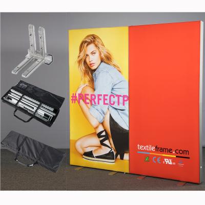 China Aluminum/MDF/PVC/Fabric Mobile Wall Display System Retail Promotions Walls Brand Intelligent Shortest Possible Time Install Combine Fabric Light Box for sale