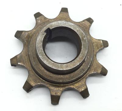 China Iron 10Tooth 49cc/66cc/80cc Clutch Gear Drive Sprocket Engine Parts Motorized Bicycle for sale