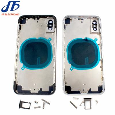 China JF Back Housing Cover Glass Chassis For iphone x to xs max back body housing ce with logo for sale