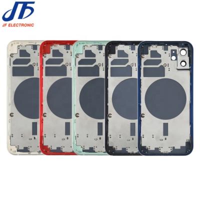 China New Arrival Medium View Glass Cell Phone Back Glass Housing Battery Cover For iPhone 12 Max Mini Pro 12 Body With Logo for sale