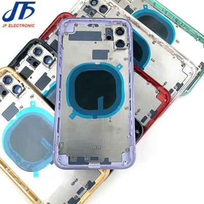 China High Quality Glass Back Housing Cover For iphone 11 11 pro 11 pro Max Battery Back Door Glass Chassis With View for sale