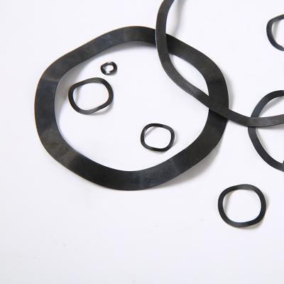 China Black oxide factory direct supply of manganese steel three wave seal elastic spring gasket for sale