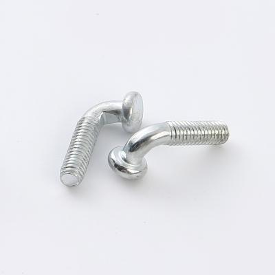 China Factory Price High Quality Galvanized Flat Bend Elbow Flat Head Bending Screw for sale