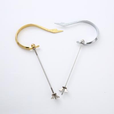 China Retail Industry China Factory Customized Metal Hooks Stainless Steel Metal Hanger Barb Handle Accessories Stamping Hardware for sale