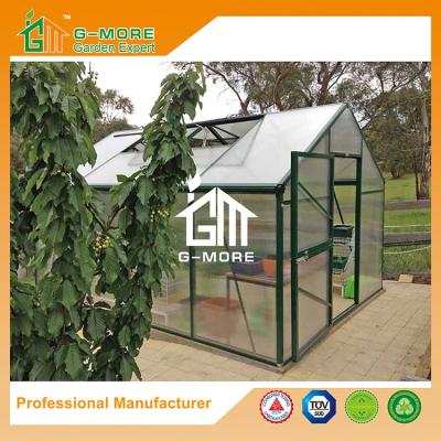 Китай алюминий Flowerhouse поликарбоната цвета 10mm 406x306x244cm зеленый толщиной продается