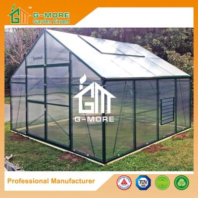 Китай Durable зеленого цвета 406x406x273cm 15 лет алюминия Growhouse гарантированности продается