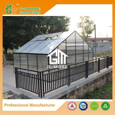 China 406x506x302cm Durable 4 Seasons Aluminum/10MM Polycarbonate Large Plant House for sale