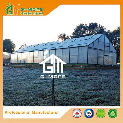 China 1406x506x302cm Black Color 4 Seasons Aluminum + Polycarbonate Commercial Greenhouse for sale