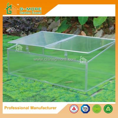 China 100x 60 x 40cm Silver Color Cold Frame Series Aluminum Greenhouse for sale