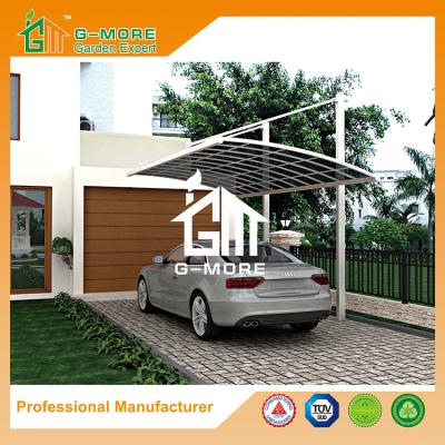 China 550 X 300 X 230CM White Color Easy DIY Polycarbonate & Aluminum Carport for sale