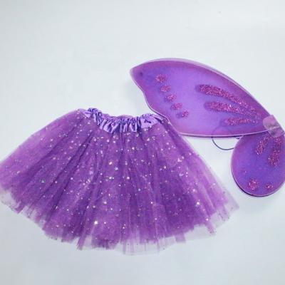 China Viable Princess Party Butterfly Wing Costume Halloween Tutu Kids for sale