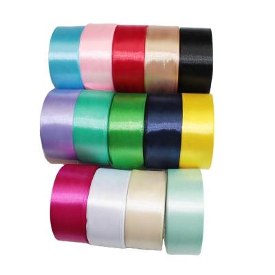 China Recyled Wide Colored Silk Ribbon 4 cm for sale