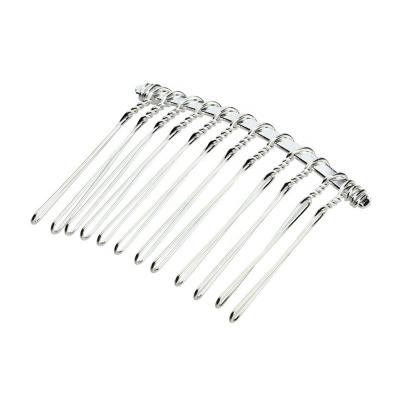 China Hai Comb Fashion Metal Twist Wire With 12 Teeth Hair Comb For Hair Accessories for sale