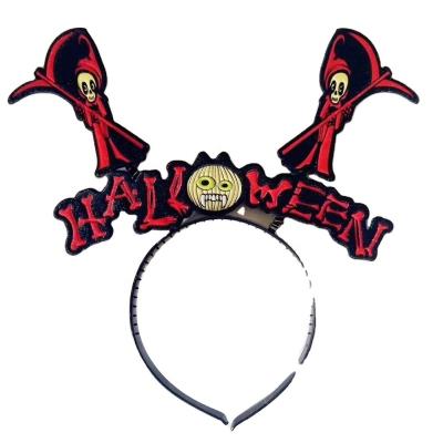 China Halloween Party Cosplay Witch Pumpkin Hat Spider Bat Headband for sale