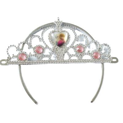 China Plastic Princess Tiara Crown For Girls Festival Party Costume for sale