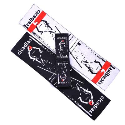 China Sustainable Accessories Woven Labels Customized Brand Logo Clothing Label Garment Garment Tag for sale