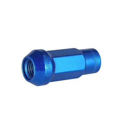 China Racing car wheel lock steel nut M12X1.5 M12XP1.25 with adapter for sale