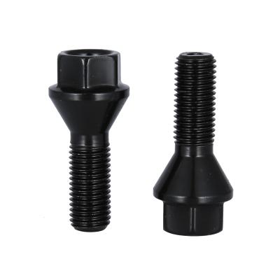 China m12X1.5 10.9 Iron Grade Car Wheel Bolt Black Security Bolts For BMW Wheel Screw Bolt for sale