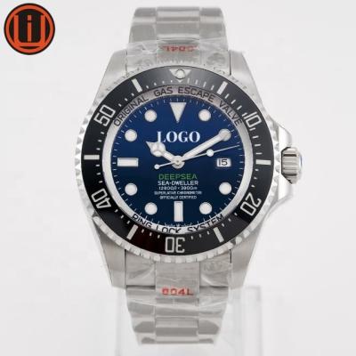 China Automatic Date Mens Luxury Noob Sports Watch ETA Movement 904L Steel D-Blue Deep Sea Watches 116660 for sale