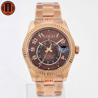 China Luxury Men Watches DIVER Sports Noob Factory 9001 Movement Rose Gold 326934 Sky Dweller Watch for sale