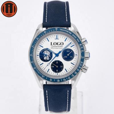 China Manual Luxury Light Chain Clone Chronograph Watch Sports Apollo Snoopy Speed ​​Master Synchronization Movement for sale