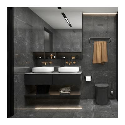 China Modern Wholesale Modern Marble Bathroom Cabinet Top Custom Made Cabinet With Mirror for sale