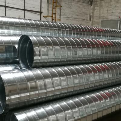 China Industrial Galvanized Spiral Duct Air Conditioning Round Spiral Welded Stainless Steel Pipe for sale